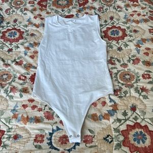 Abercrombie Soft A&F Collection White Body Suit Size M